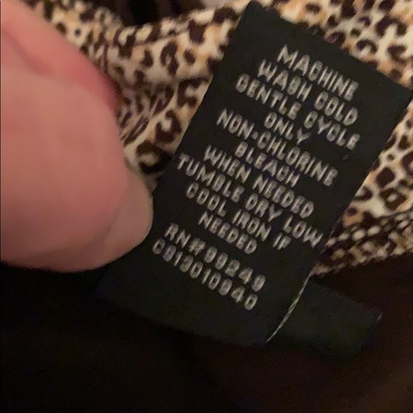 EUC Maggie Barnes 1X brown/leopard print jacket - Picture 5 of 5